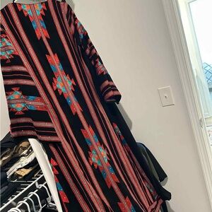 Colorful Geometric Maxi Dress